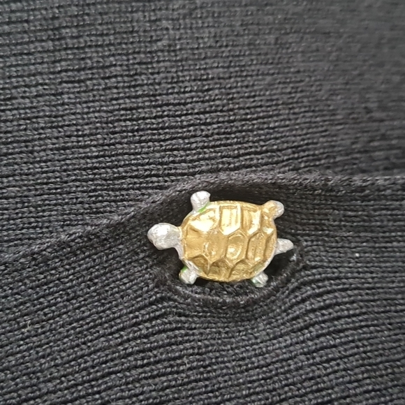 Turtle wareble  art hand painted Cardigan size Medium - Picture 7 of 17